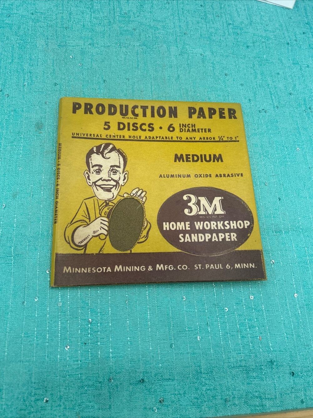 Minnesota mining & mfg co production paper discs medium 3m 6 inch diameter
